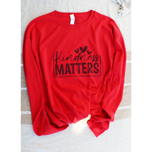 Kindness Matters Long Sleeve T-shirt - SwizzlDD