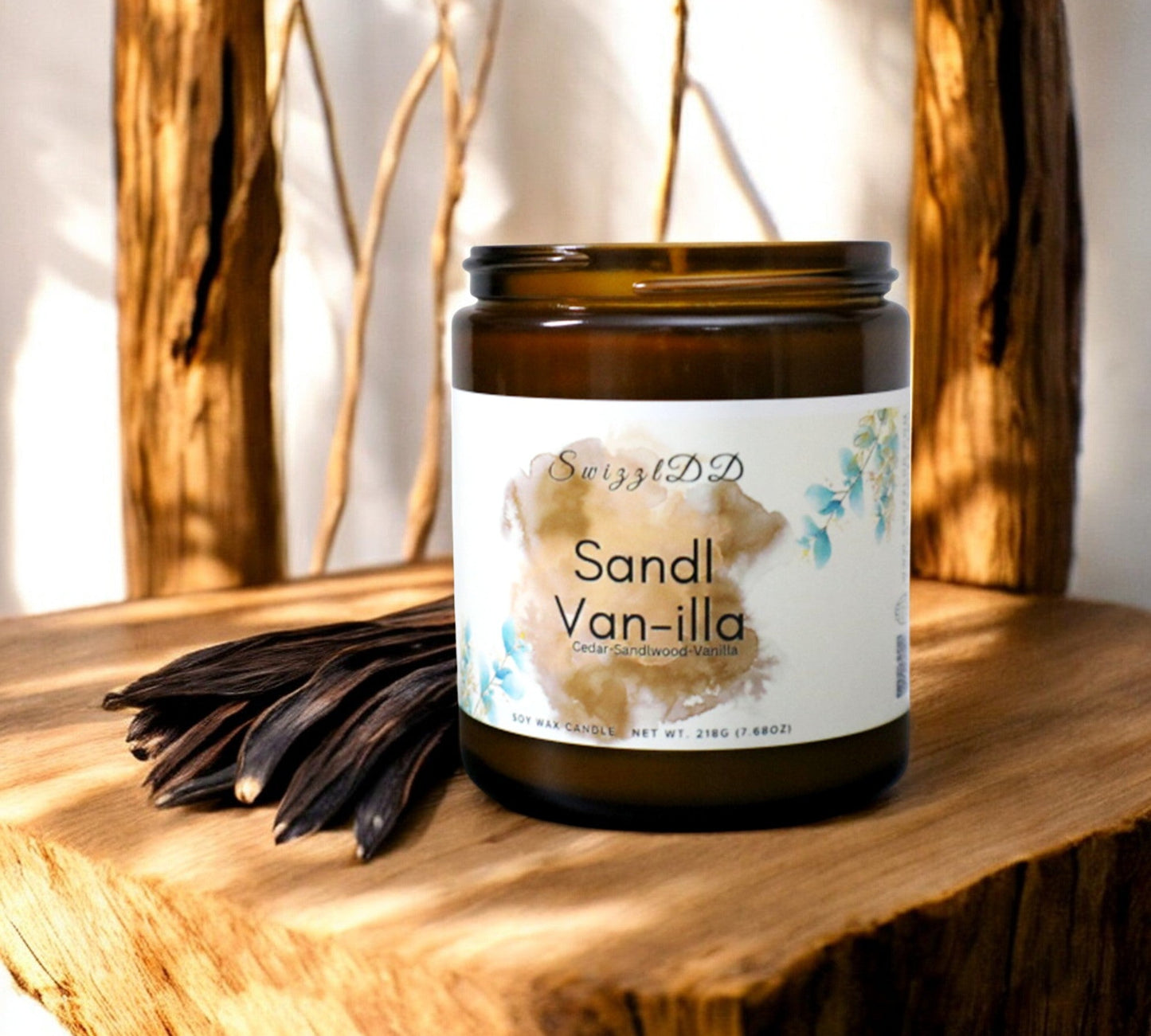 Sandl Van - illa Soy Candle - SwizzlDD